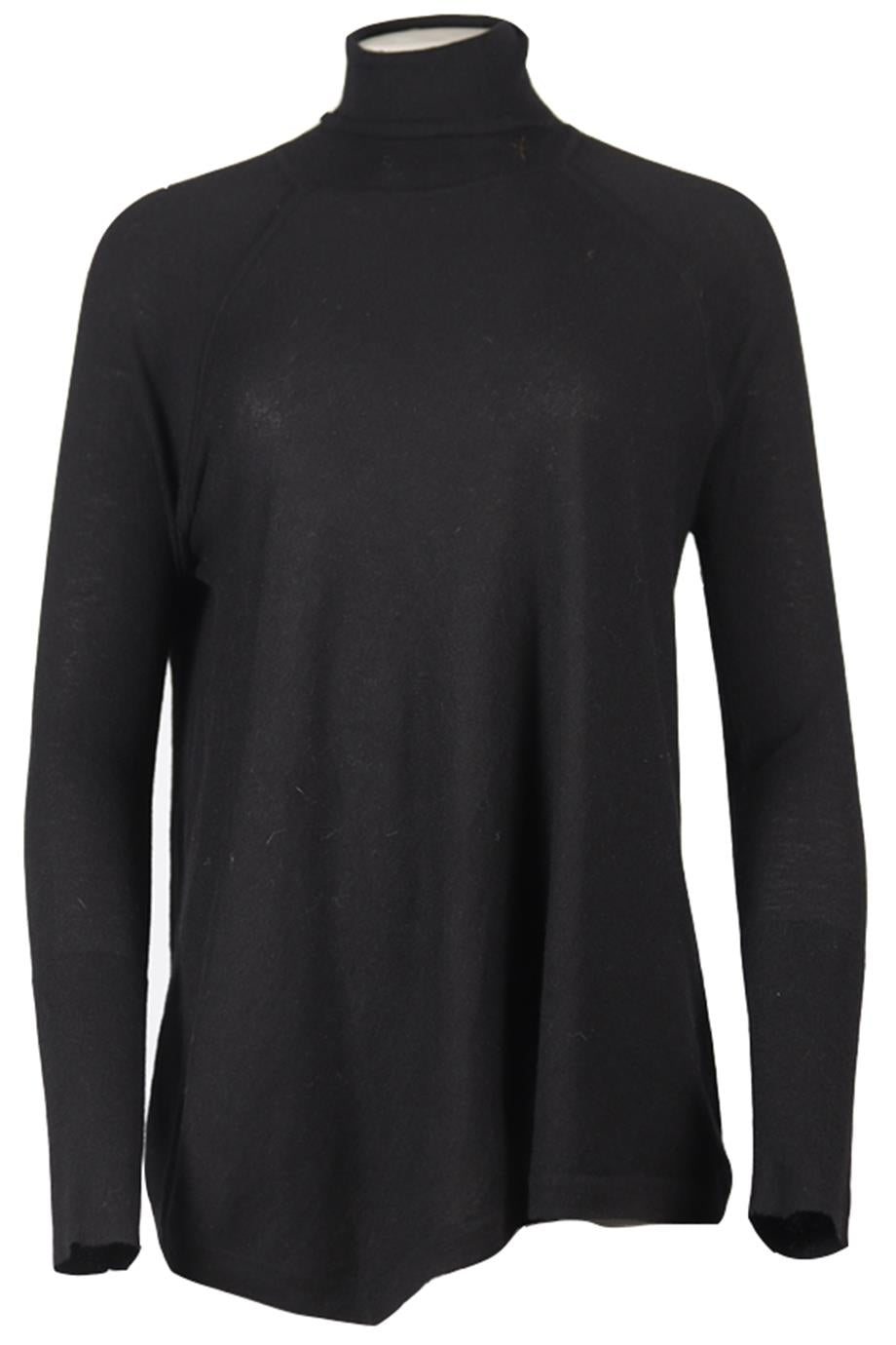 DONNA KAREN CASHMERE ROLL NECK TOP SMALL