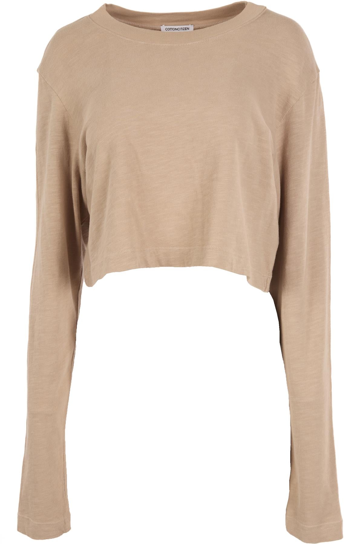 COTTON CITIZEN BEIGE COTTON TOP MEDIUM