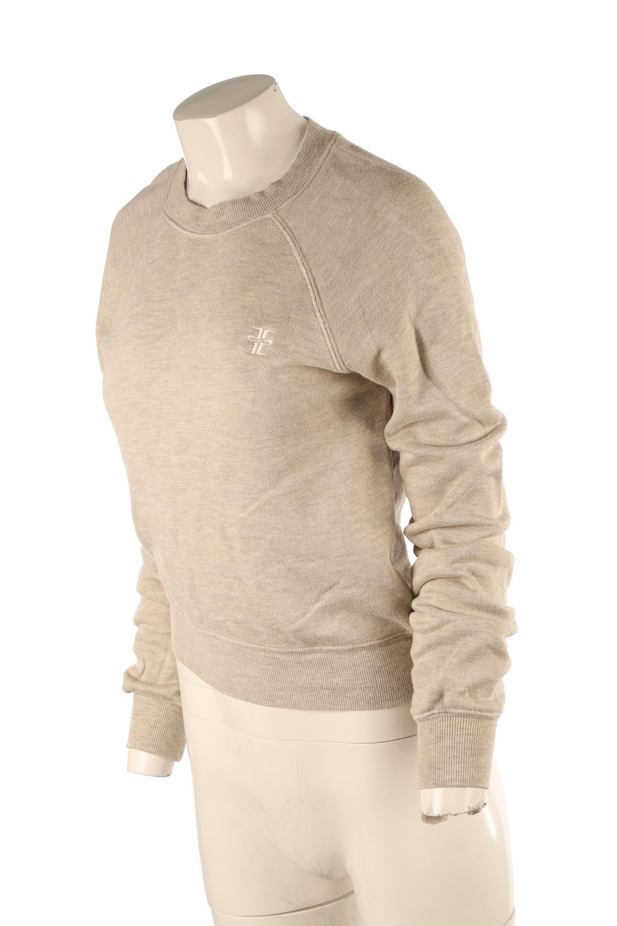 ETERNE BEIGE COTTON SWEATSHIRT SMALL