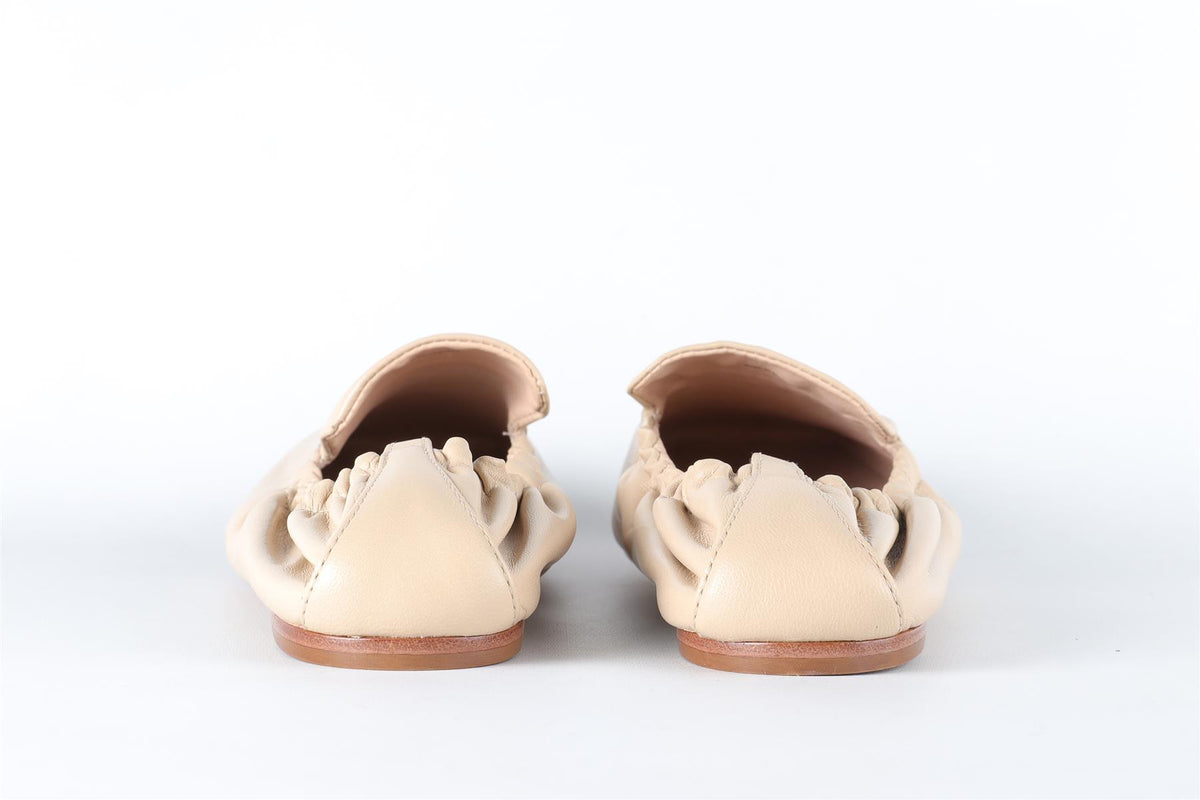 PORTE & PAIRE BEIGE LEATHER LOAFERS EU 38.5 UK 5.5 US 8.5