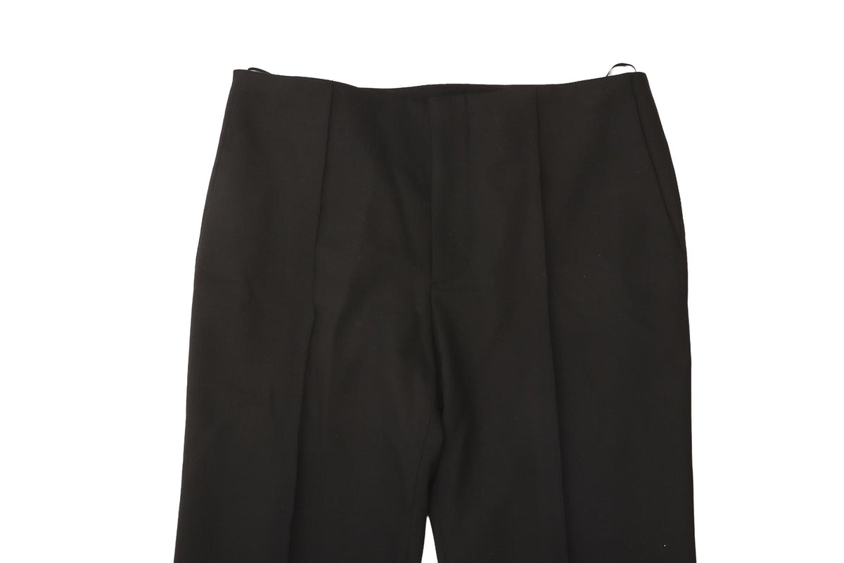 CHLOÉ BLACK WOOL STRAIGHT LEG PANTS FR 36 UK 8