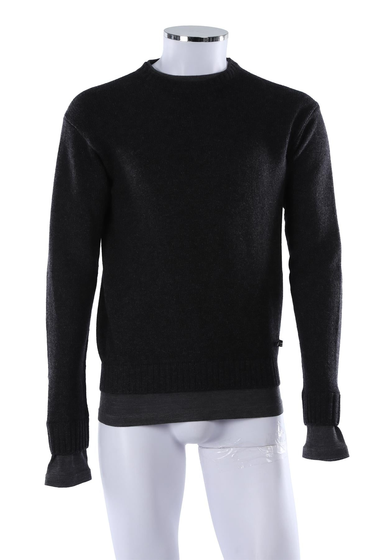 GREY MEN'S CASHMERE SWEATER