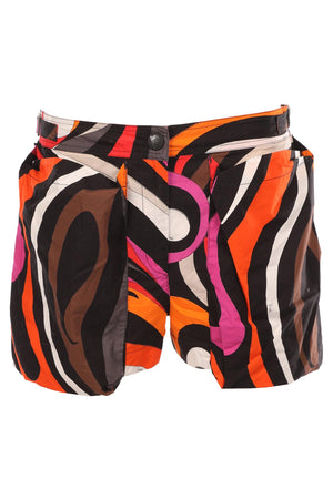 PUCCI MULTI COTTON SHORTS IT 42 UK 10