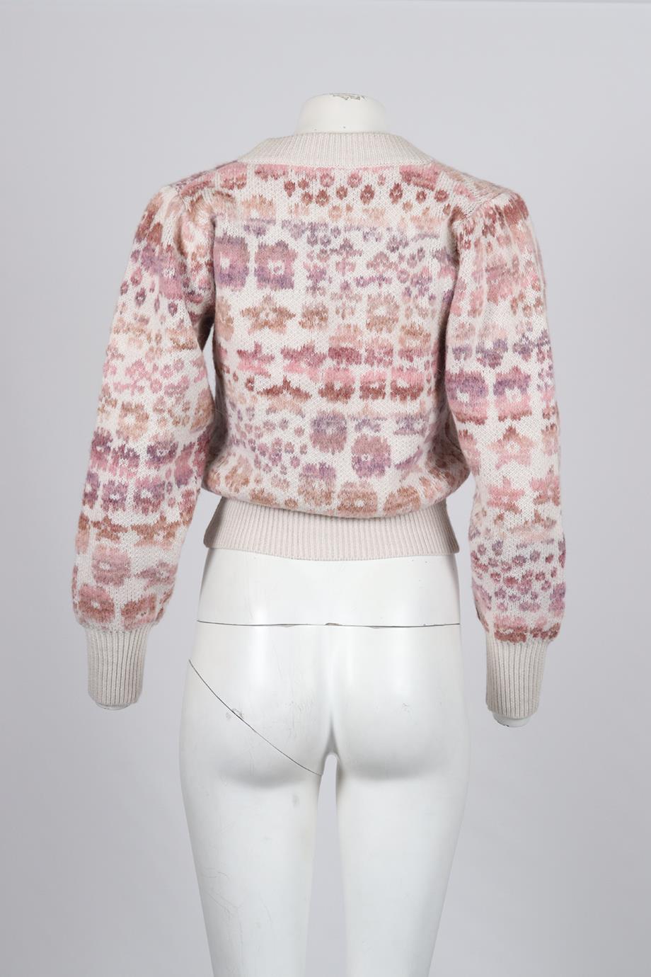 LOVESHACKFANCY WOOL AND ALPACA BLEND SWEATER XSMALL