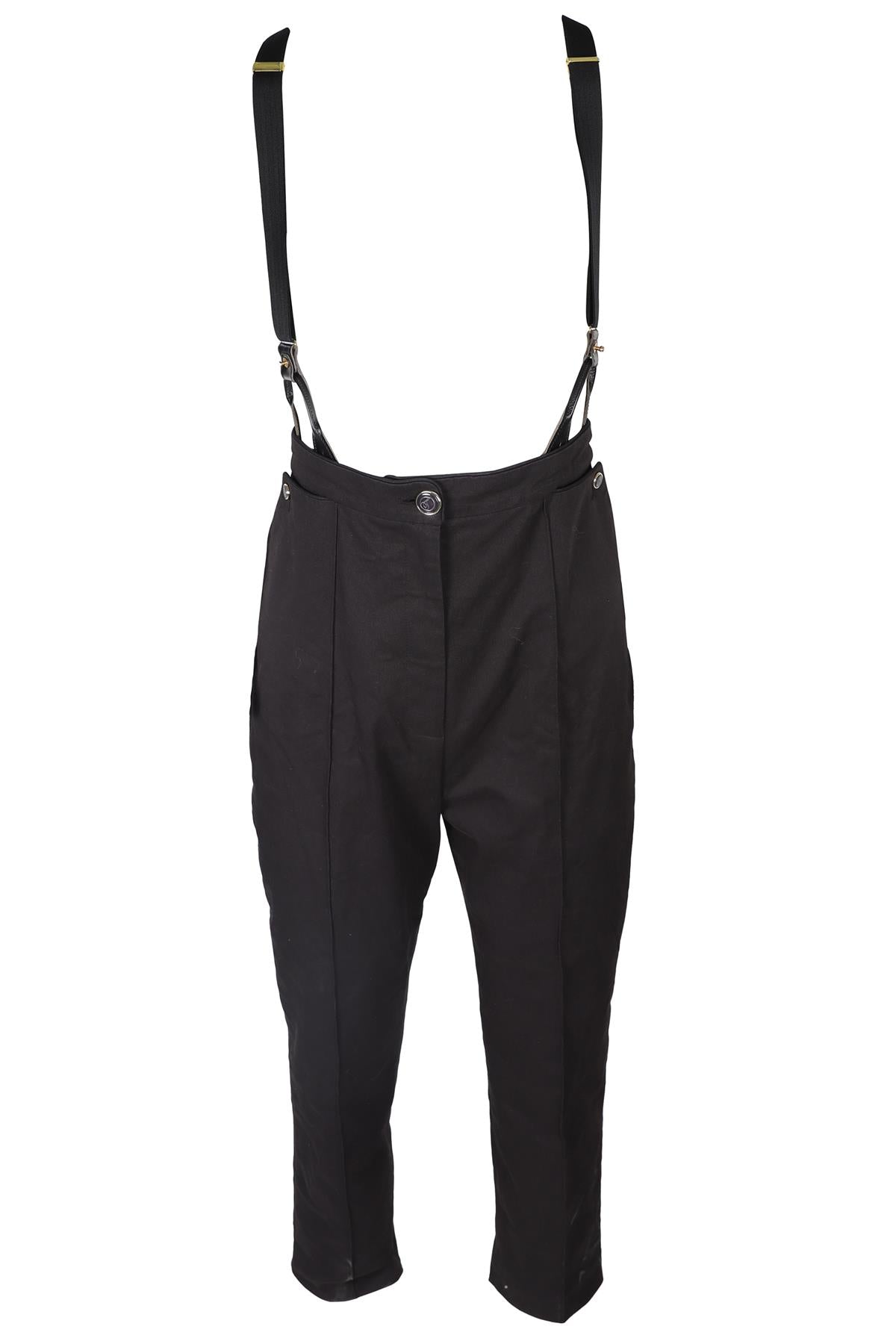 TEMPERLEY LONDON BLACK STRAIGHT LEG PANTS UK 10