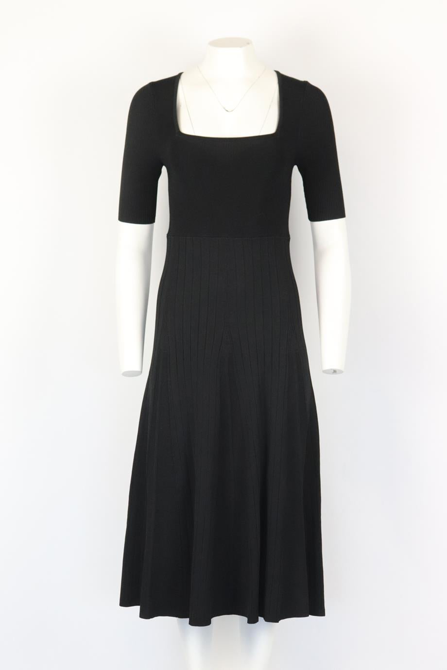 LA LIGNE RIBBED KNIT MIDI DRESS SMALL