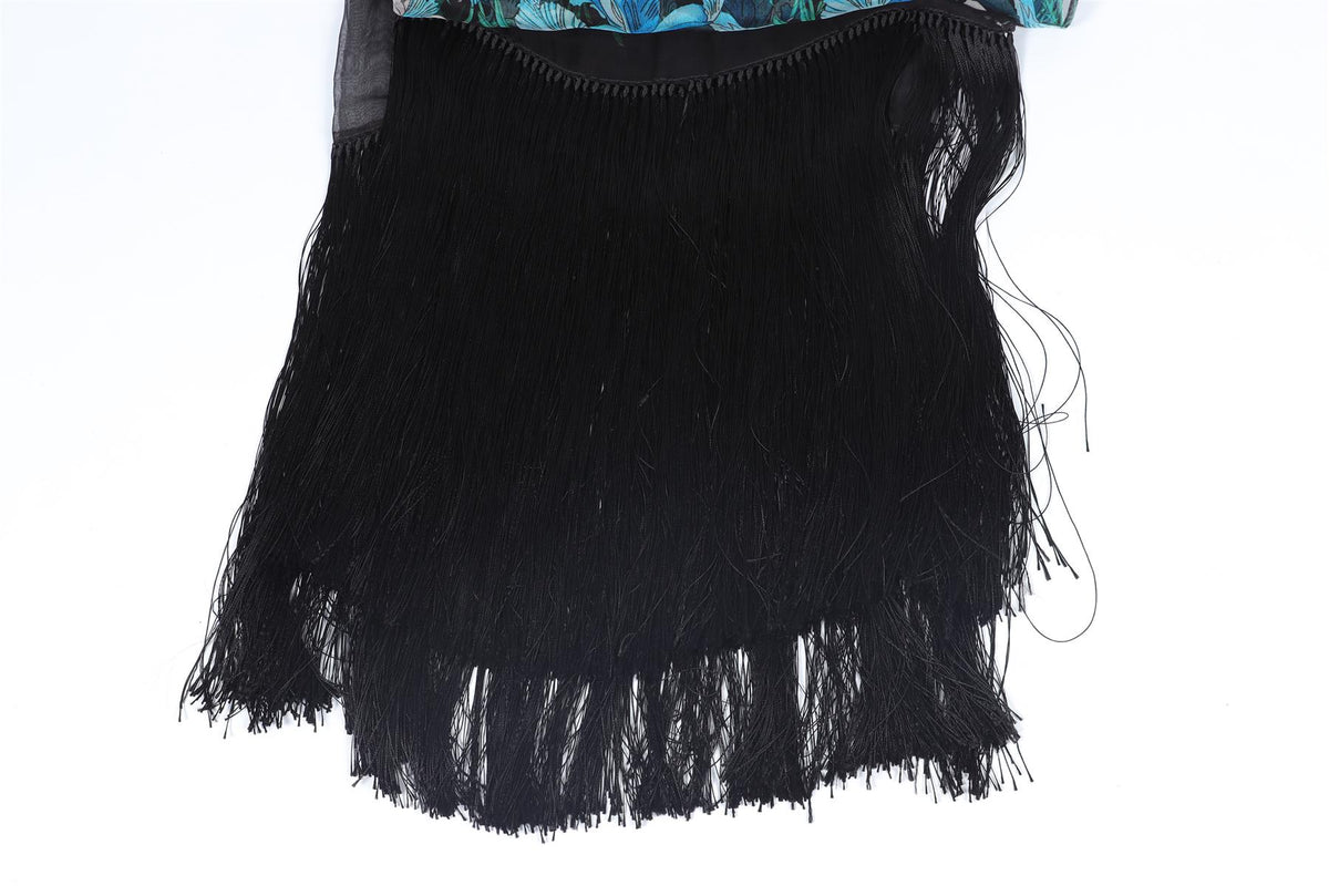 GUCCI BLACK SILK SCARF