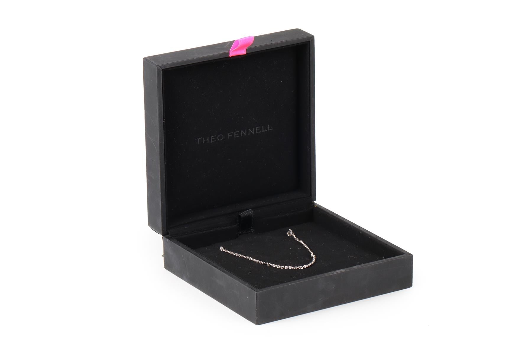 THEO FENNELL 18K WHITE GOLD AND DIAMOND CHAIN NECKLACE