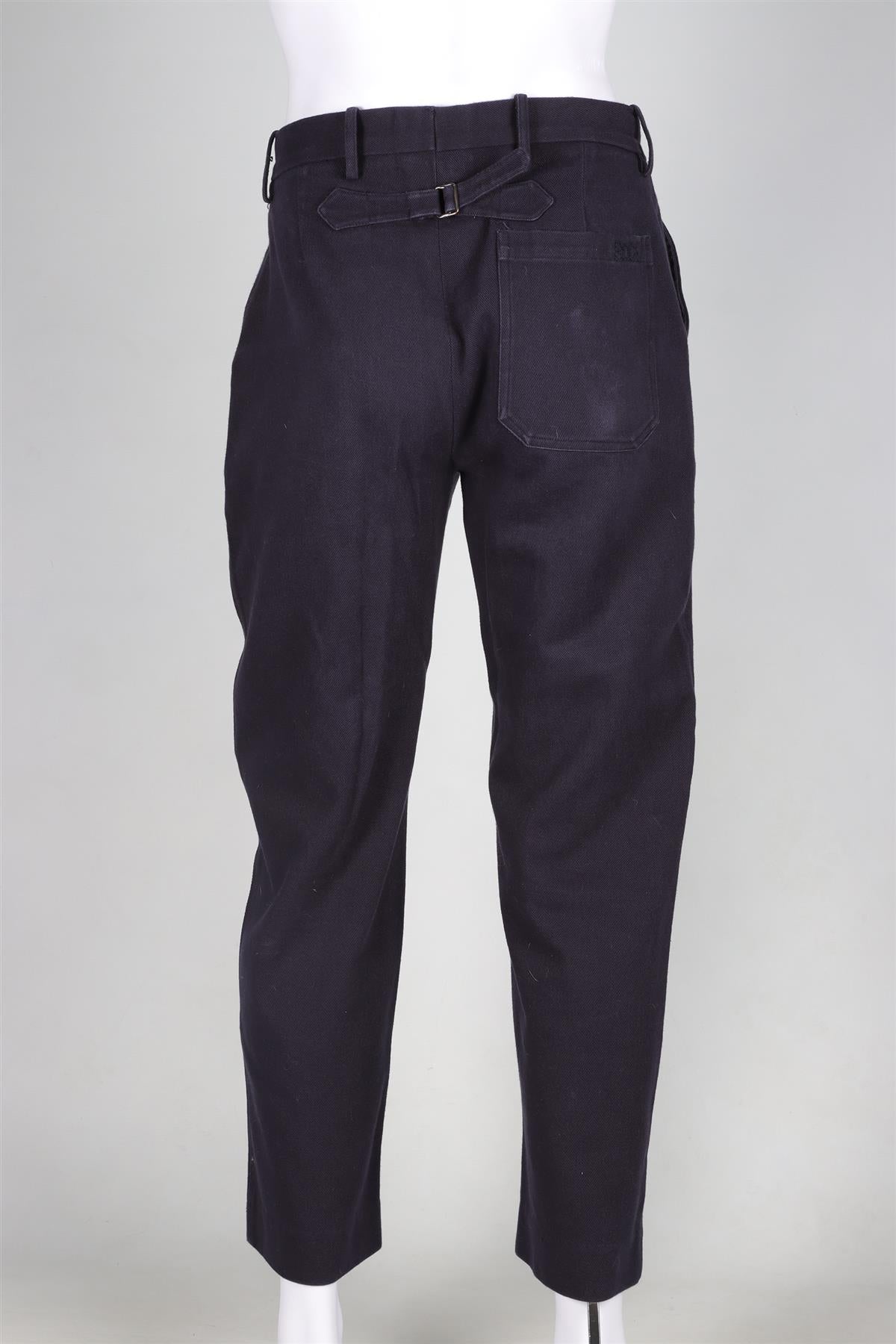 BODE NAVY MEN'S COTTON STRAIGHT LEG PANTS UK/US W30