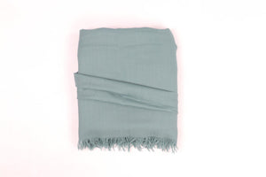 HERMÈS GREEN H CASHMERE SCARF ONE SIZE