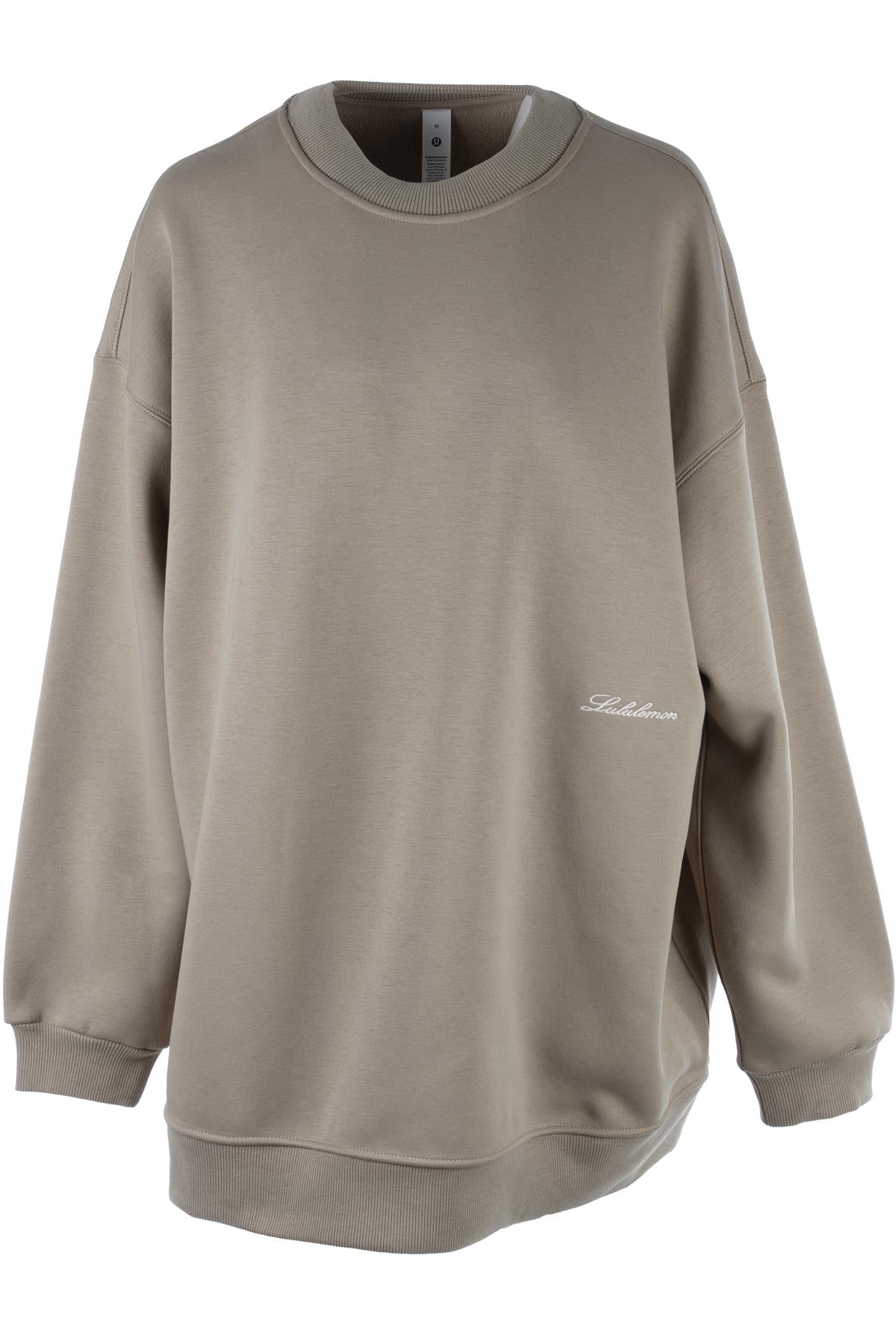 LULULEMON BEIGE COTTON SWEATSHIRT MEDIUM