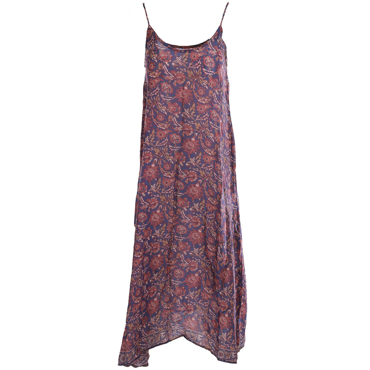 NATALIE MARTIN PURPLE SILK MIDI DRESS XSMALL