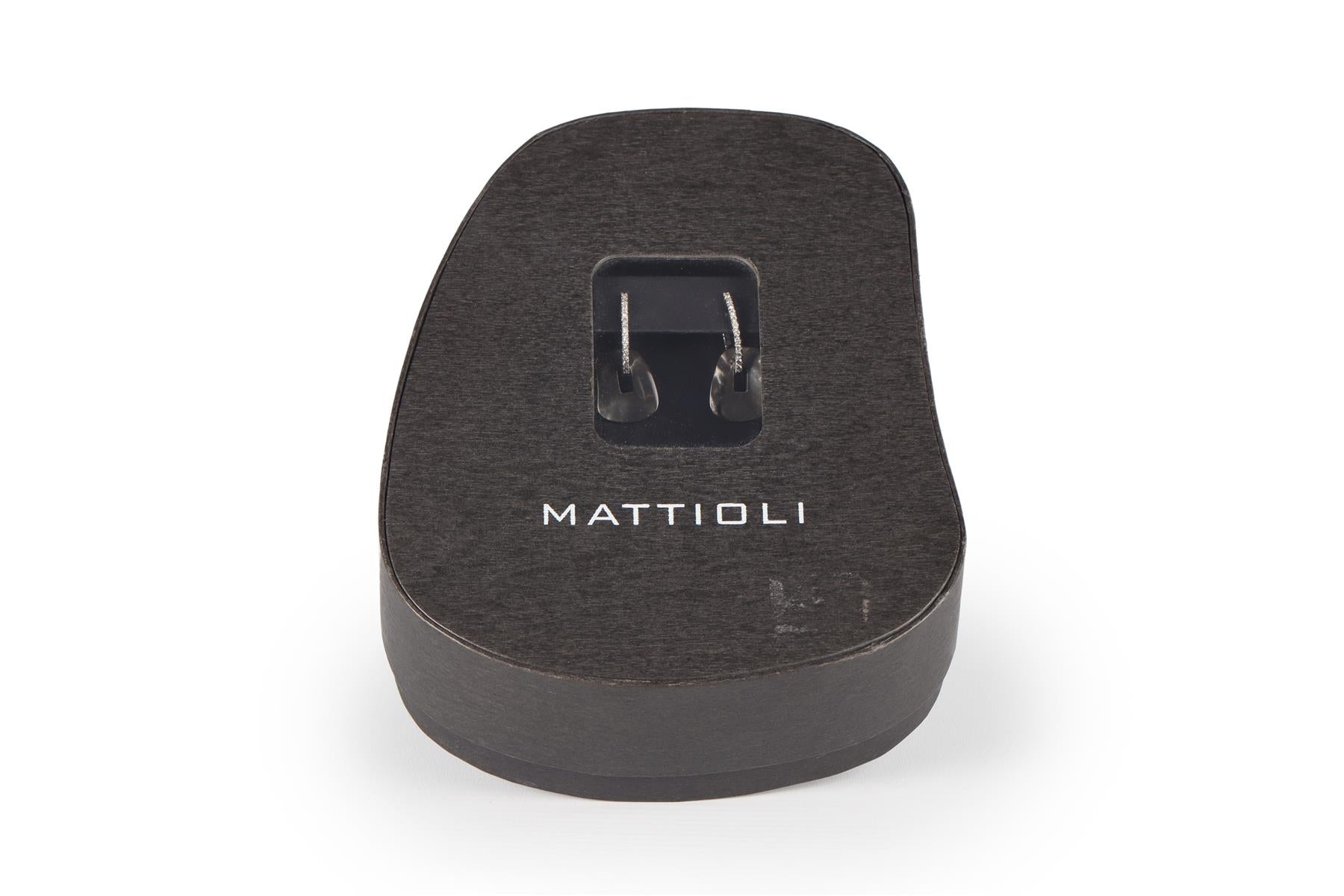 MATTIOLI PUZZLE 18KT WHITE GOLD AND DIAMONDS EARRINGS AND 11 COLOURED PAIRS SET