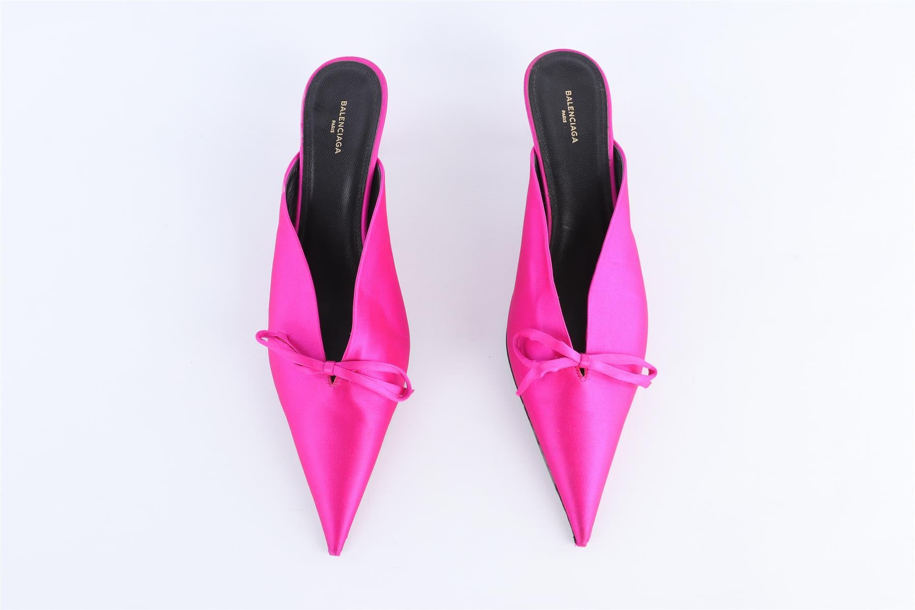 BALENCIAGA PINK SATIN MULES EU 38 UK 5 US 8
