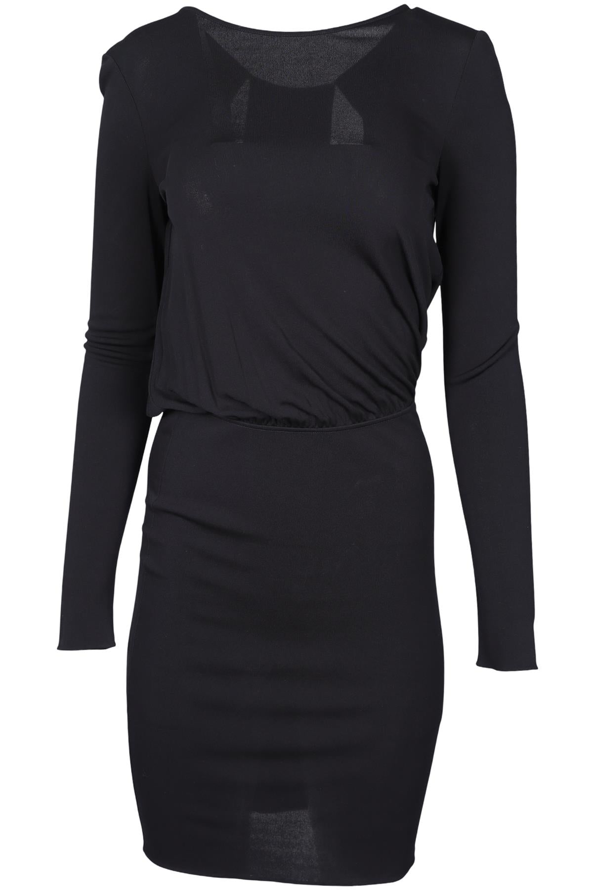 EMILIO PUCCI BLACK SILK MINI DRESS IT 40 UK 8