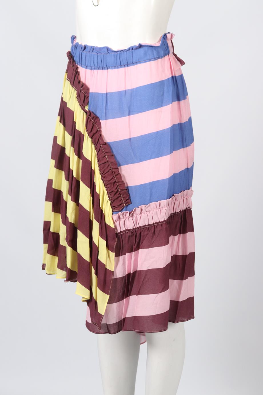 PREEN LINE BY THORNTON BREGAZZI CREPE MIDI SKIRT MEDIUM