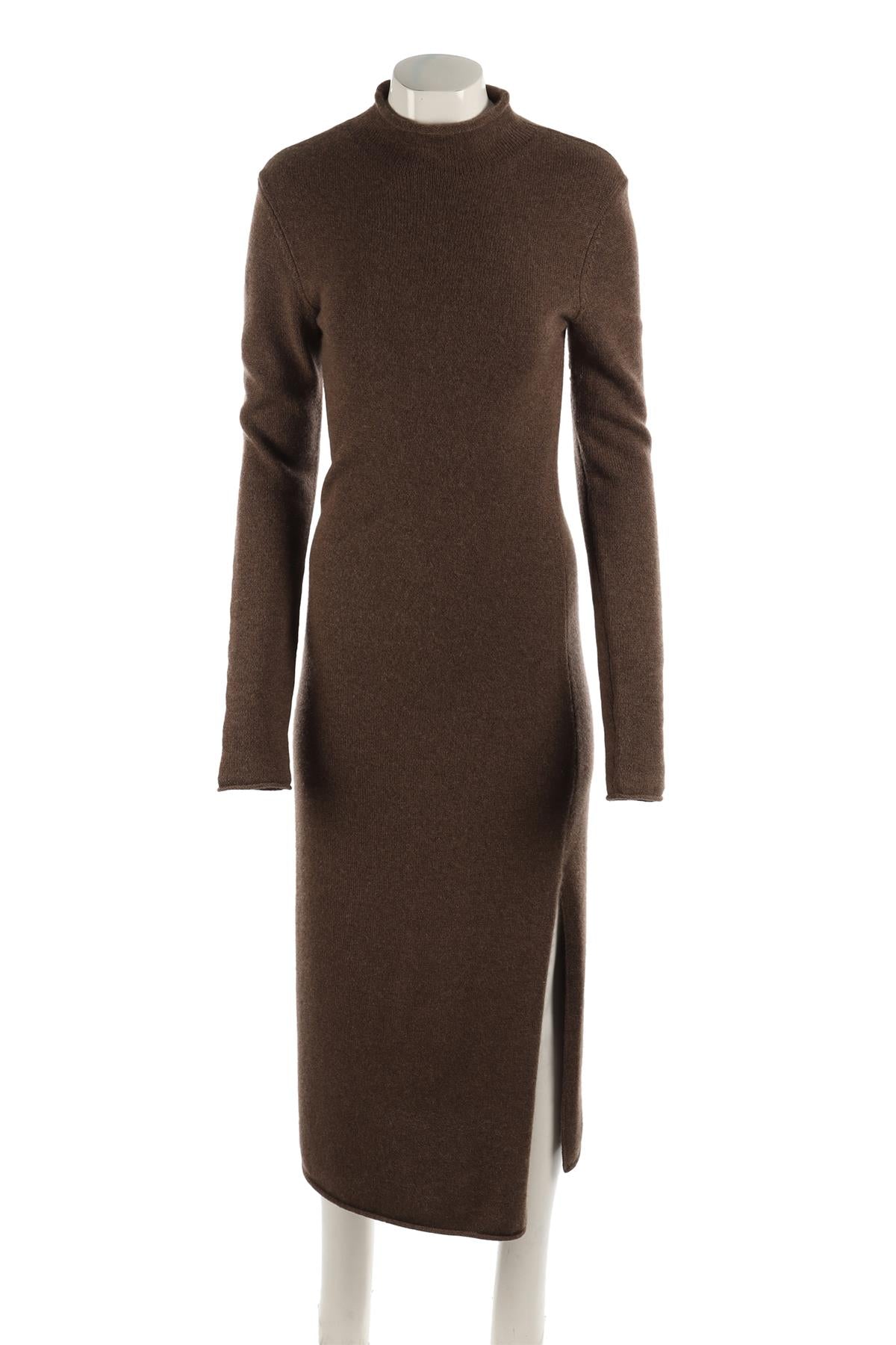 REFORMATION BROWN CASHMERE MAXI DRESS MEDIUM