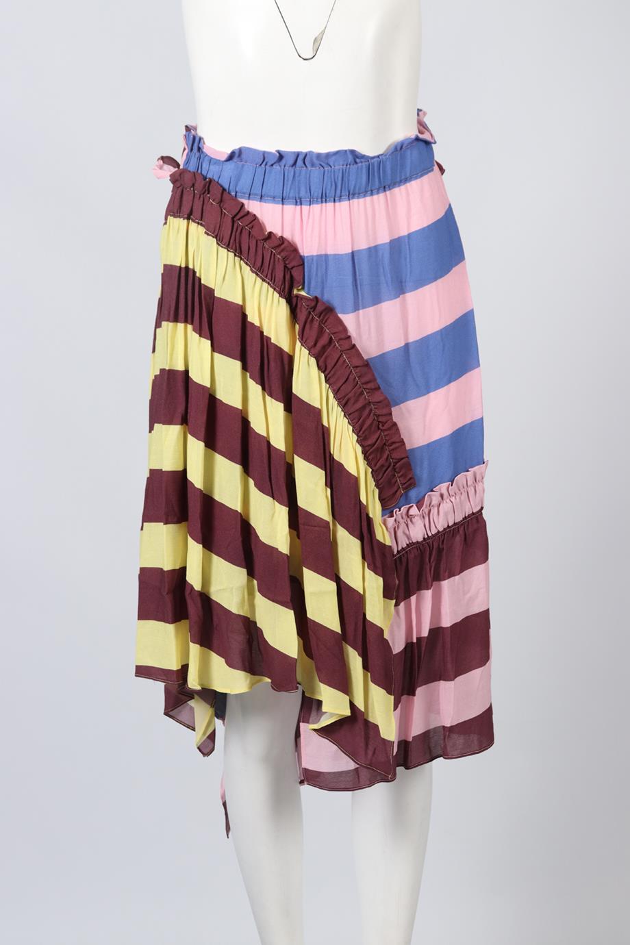 PREEN LINE BY THORNTON BREGAZZI CREPE MIDI SKIRT MEDIUM