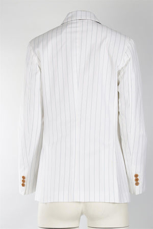 GIULIVA HERITAGE WHITE COTTON BLAZER IT 38 UK 6