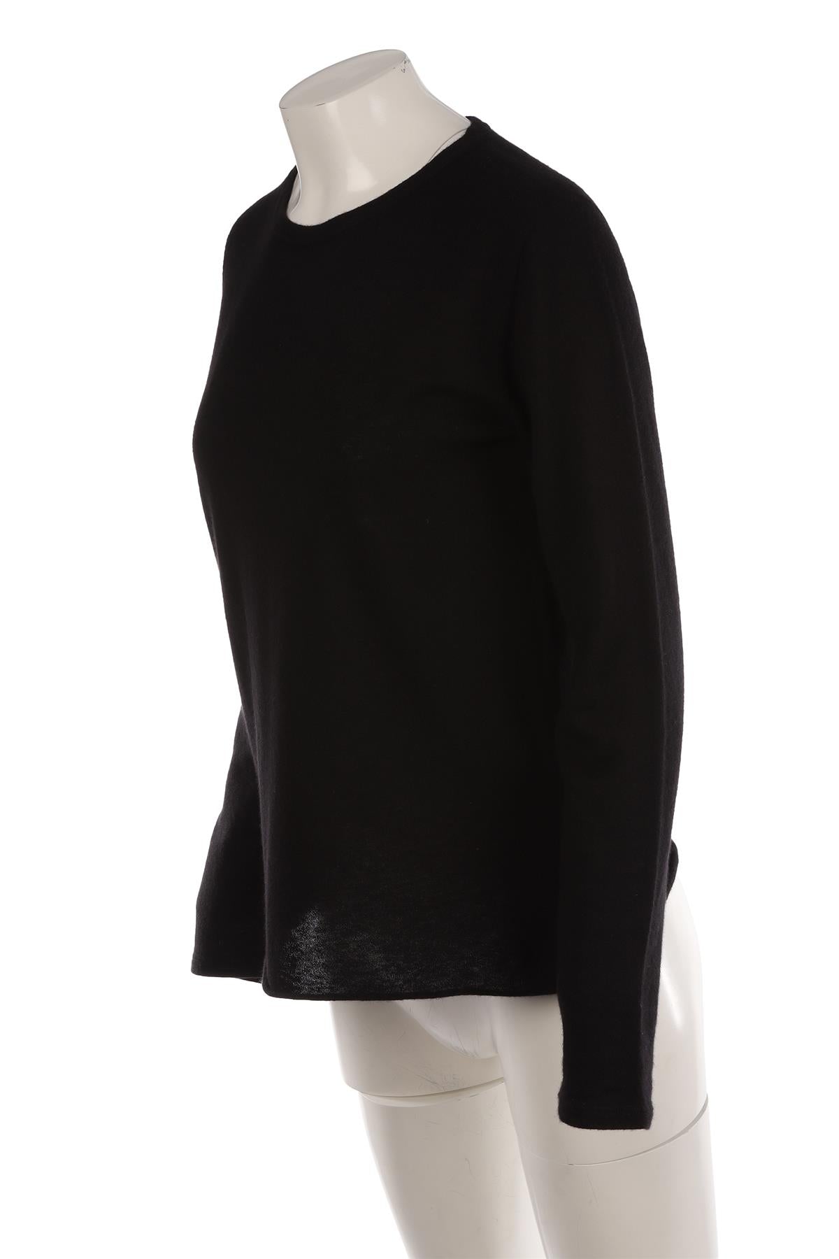 MAJESTIC FILATURES BLACK CASHMERE SWEATER FR 40