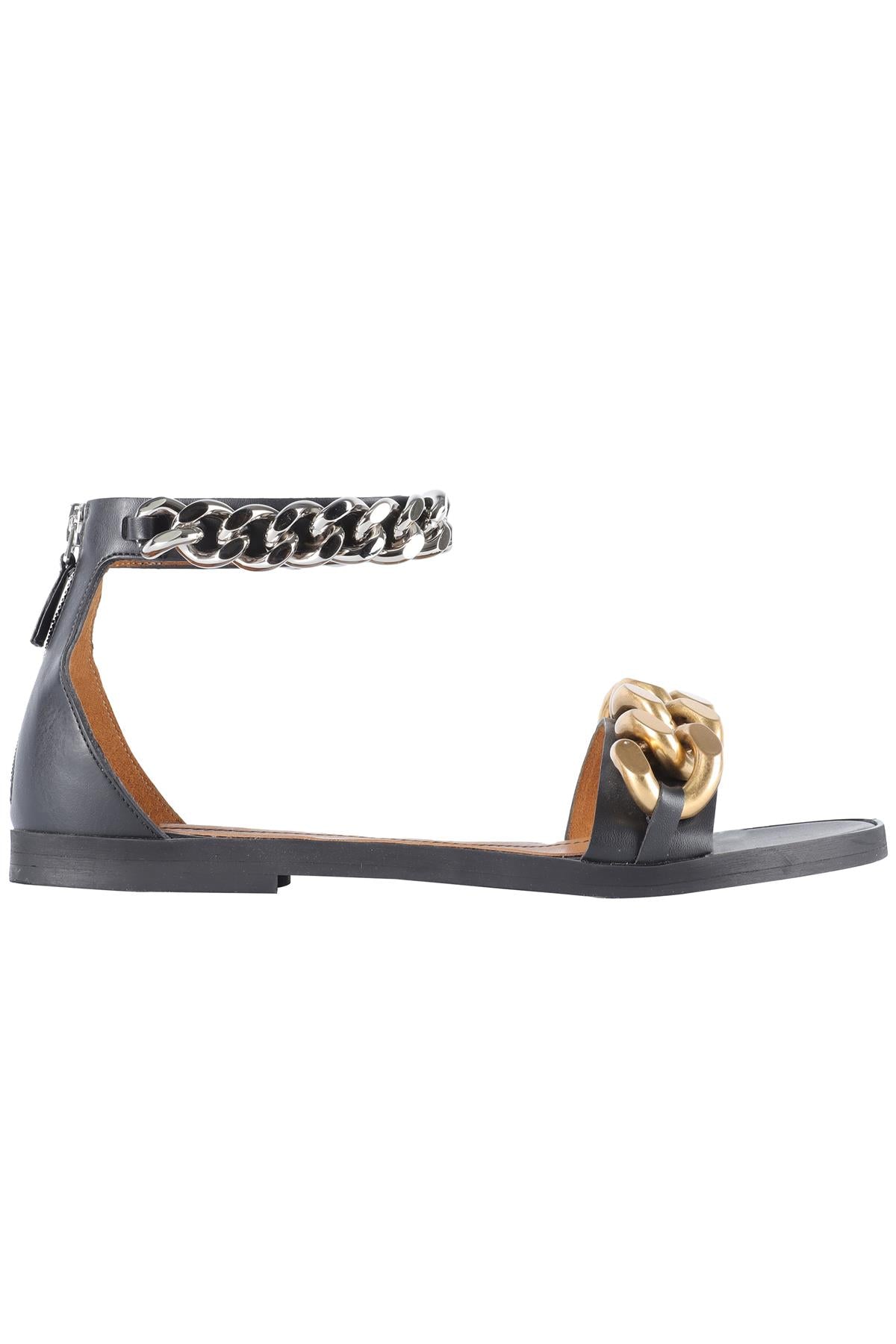 STELLA MCCARTNEY BLACK FAUX LEATHER SANDALS EU 38 UK 5 US 8