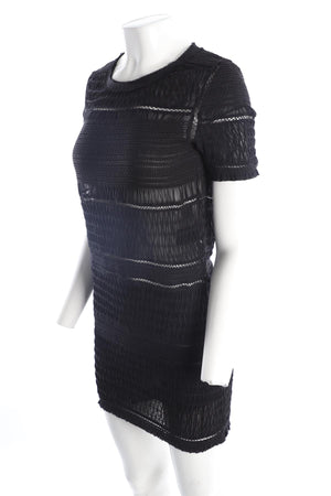 ISABEL MARANT BLACK SILK MINI DRESS FR 40 UK 12