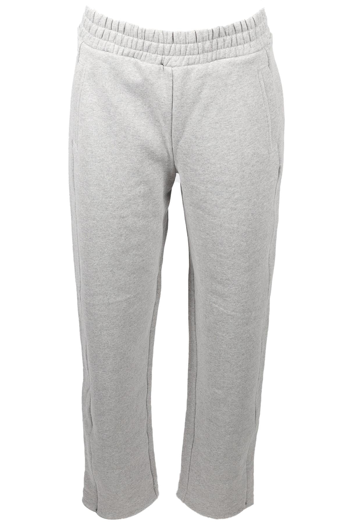 ME+EM GREY COTTON BLEND STRAIGHT LEG PANTS UK 8