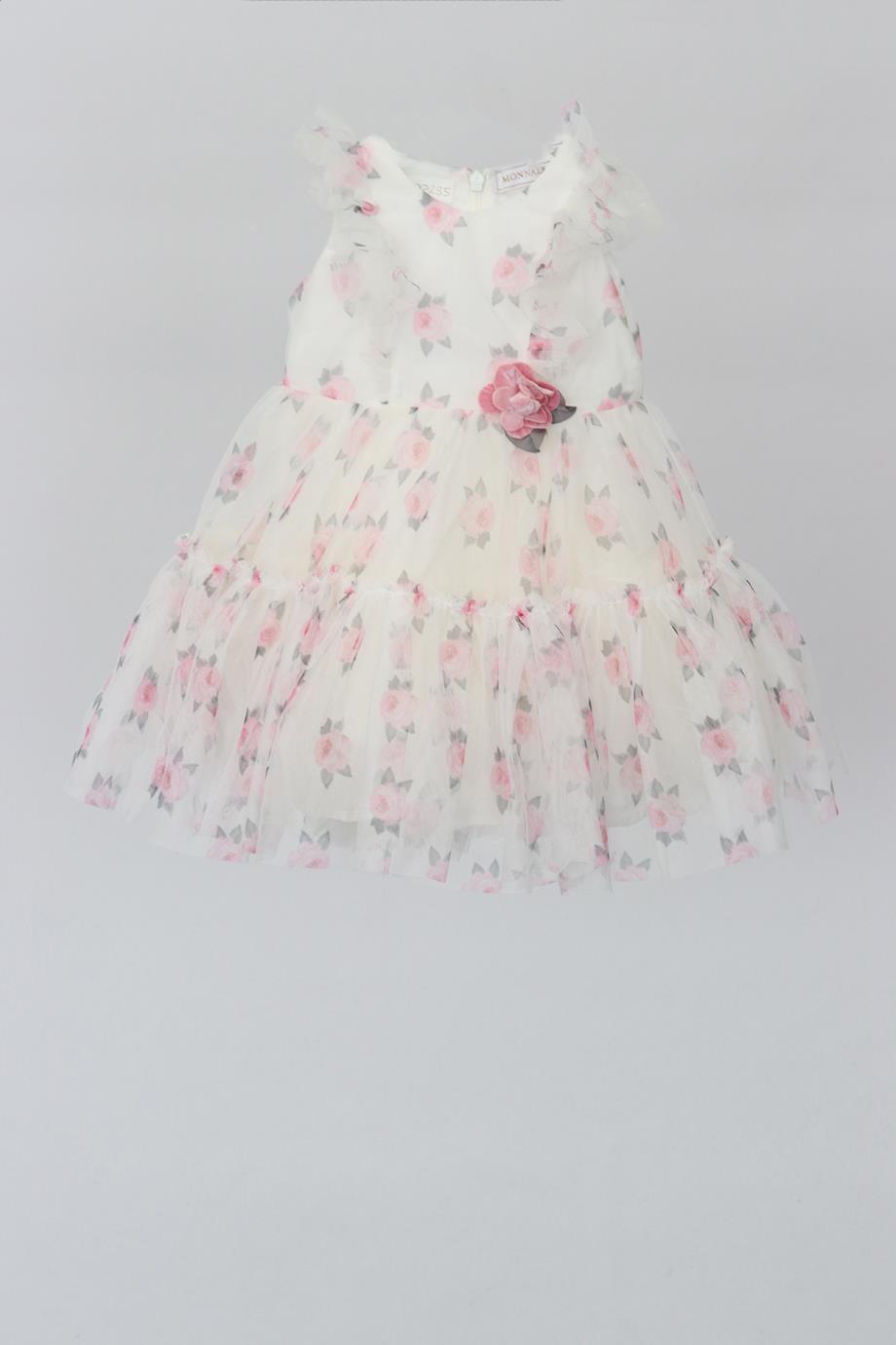 MONNALISA BABY GIRLS TULLE DRESS 18 MONTHS