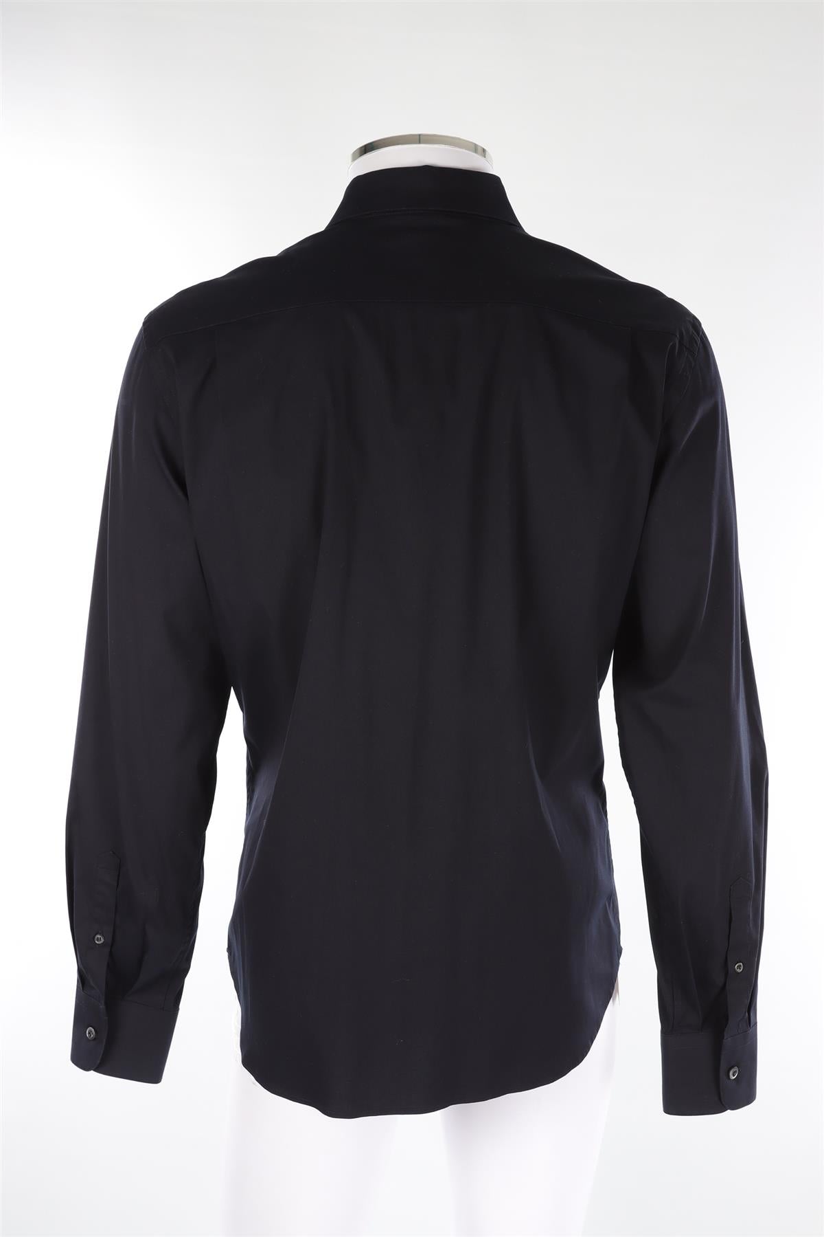 PRADA NAVY MEN'S COTTON SHIRT IT 41