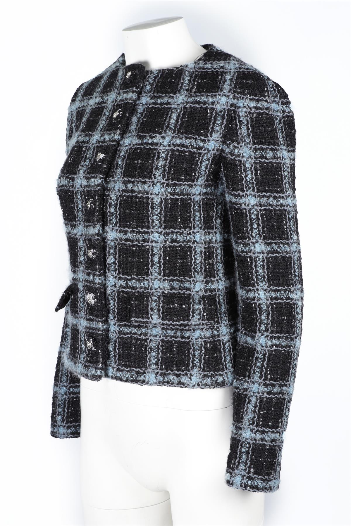 CHANEL BLACK 2024 WOOL JACKET FR 38 UK 10