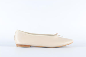 REPETTO CREAM LEATHER BALLET FLATS EU 38 UK 5 US 8