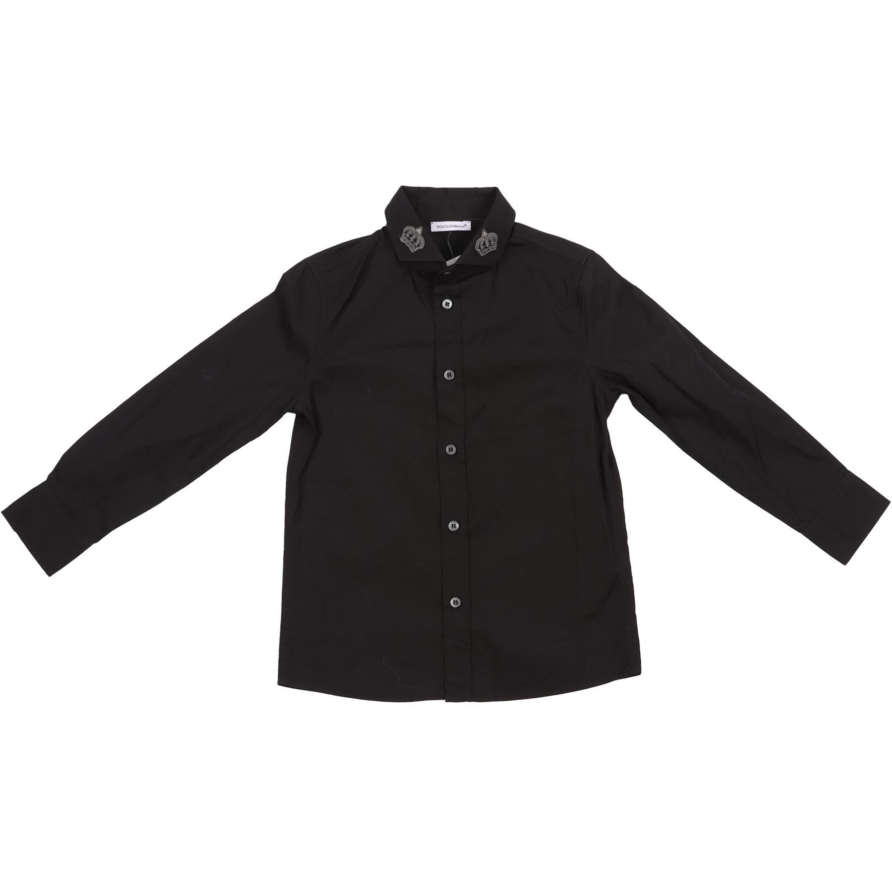 DOLCE & GABBANA BLACK KIDS BOYS SHIRT 3 YEARS