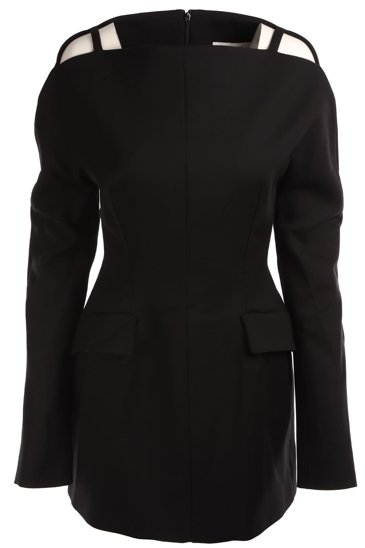 SPORTMAX BLACK CREPE MINI DRESS