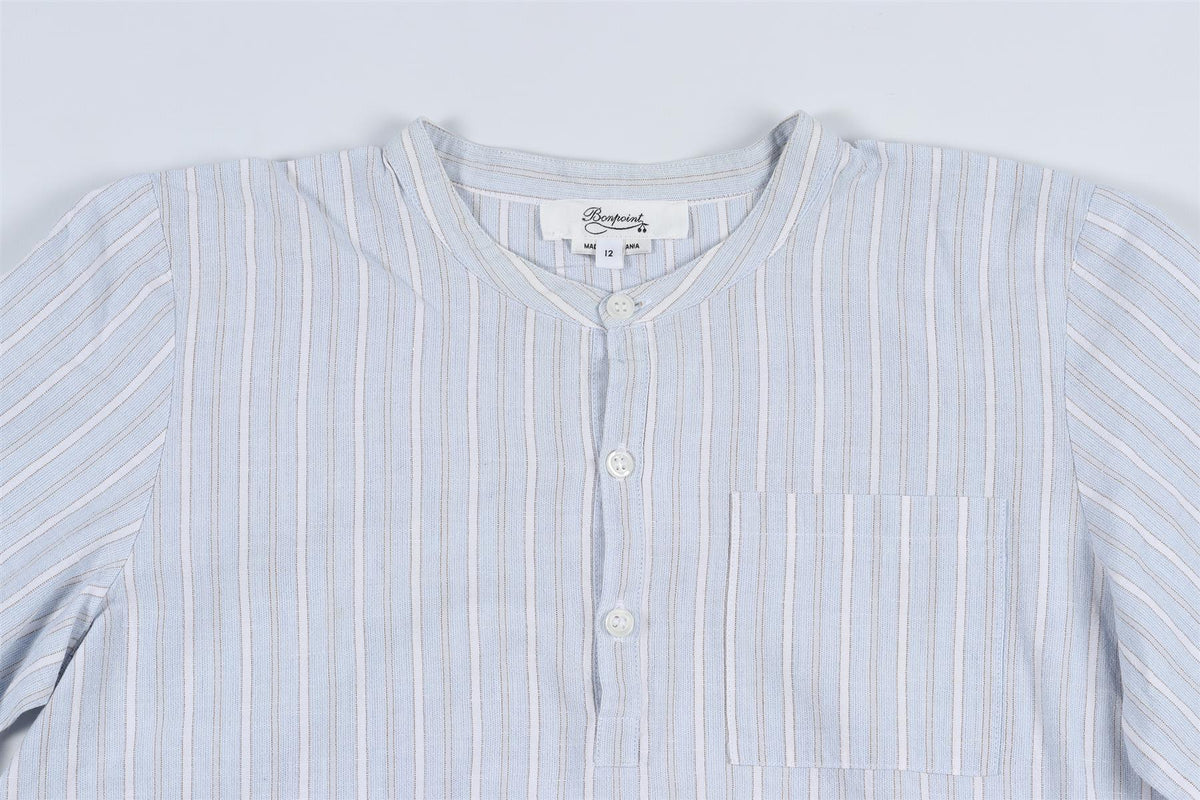 BONPOINT BLUE KIDS BOYS SHIRT 12 YEARS