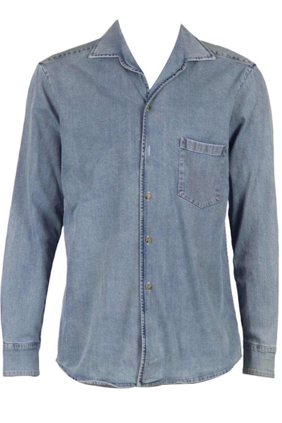 NANUSHKA MEN'S DENIM SHIRT XSMALL