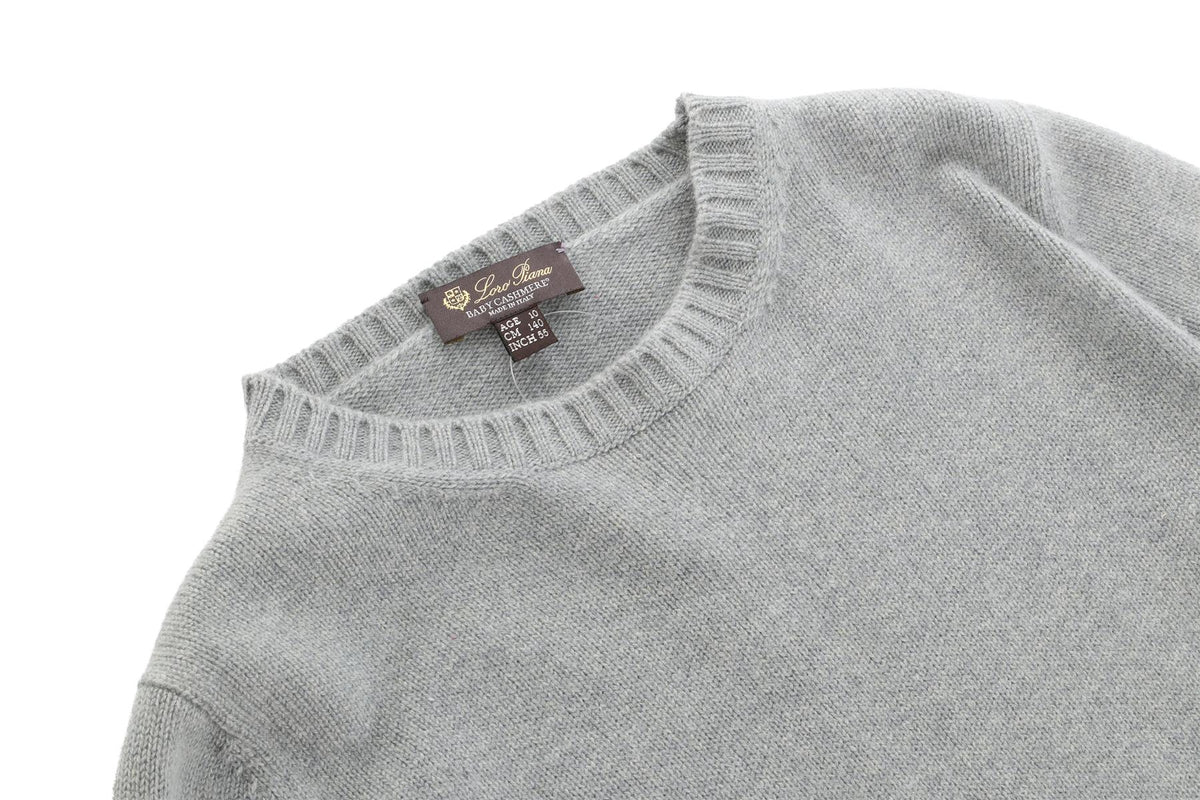 LORO PIANA GREY KIDS BOYS SWEATER 10 YEARS