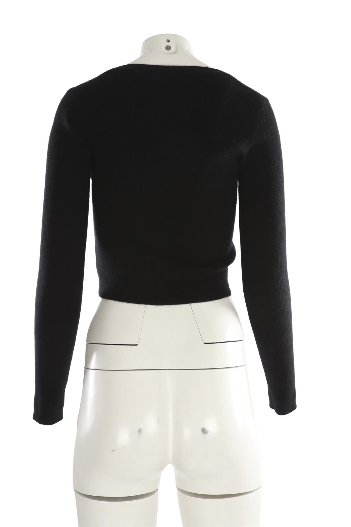 SABLYN BLACK CASHMERE CARDIGAN MEDIUM
