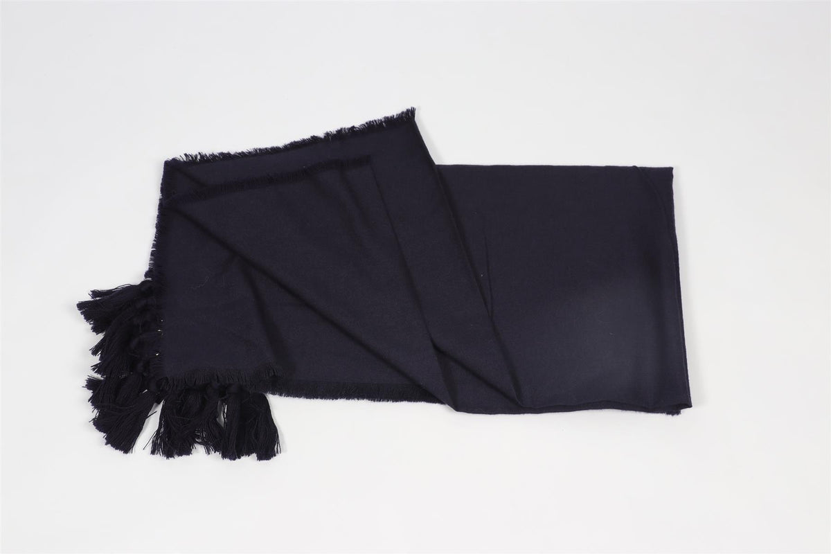 CHLOÈ NAVY WOOL SCARF
