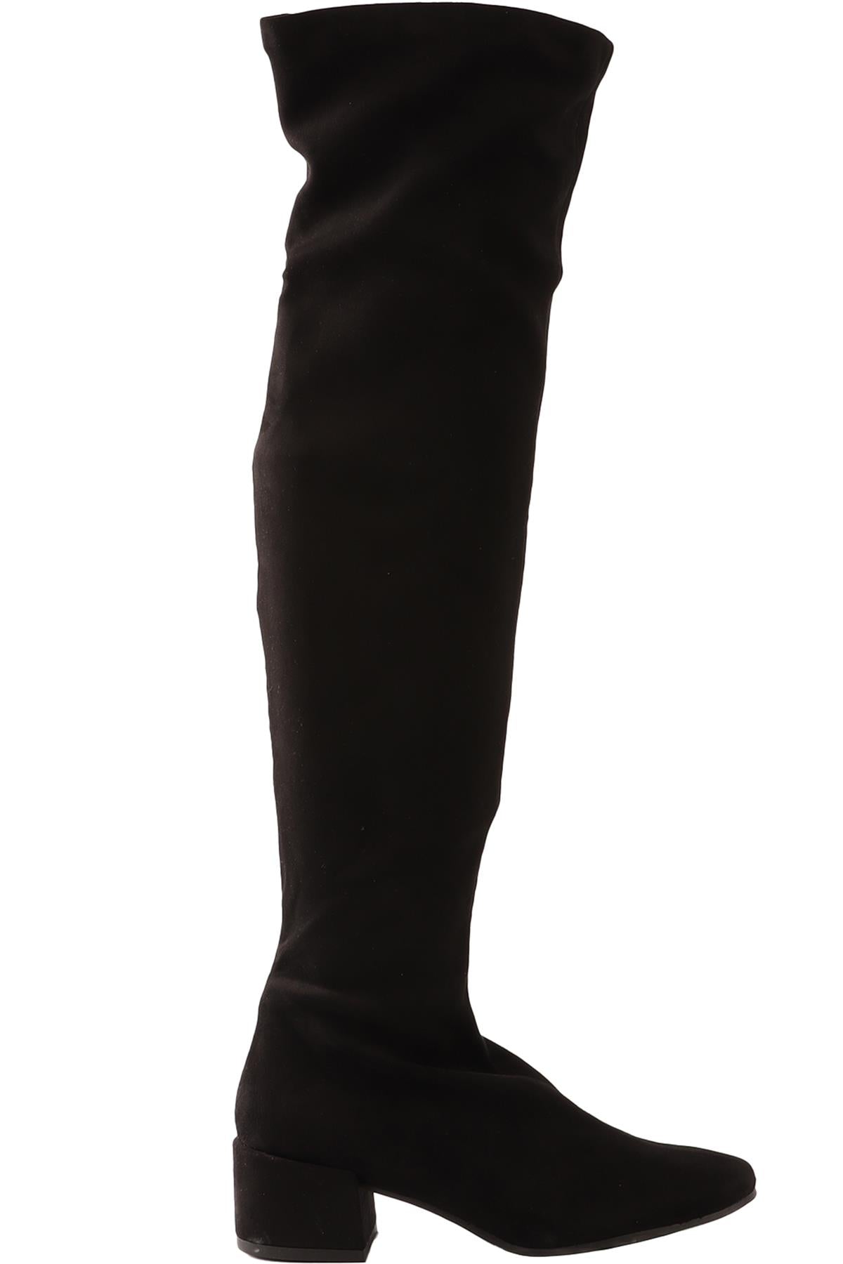 PRETTY BALLERINAS BLACK FAUX SUEDE OVER-THE-KNEE BOOTS  EU 39 UK 6 US 9