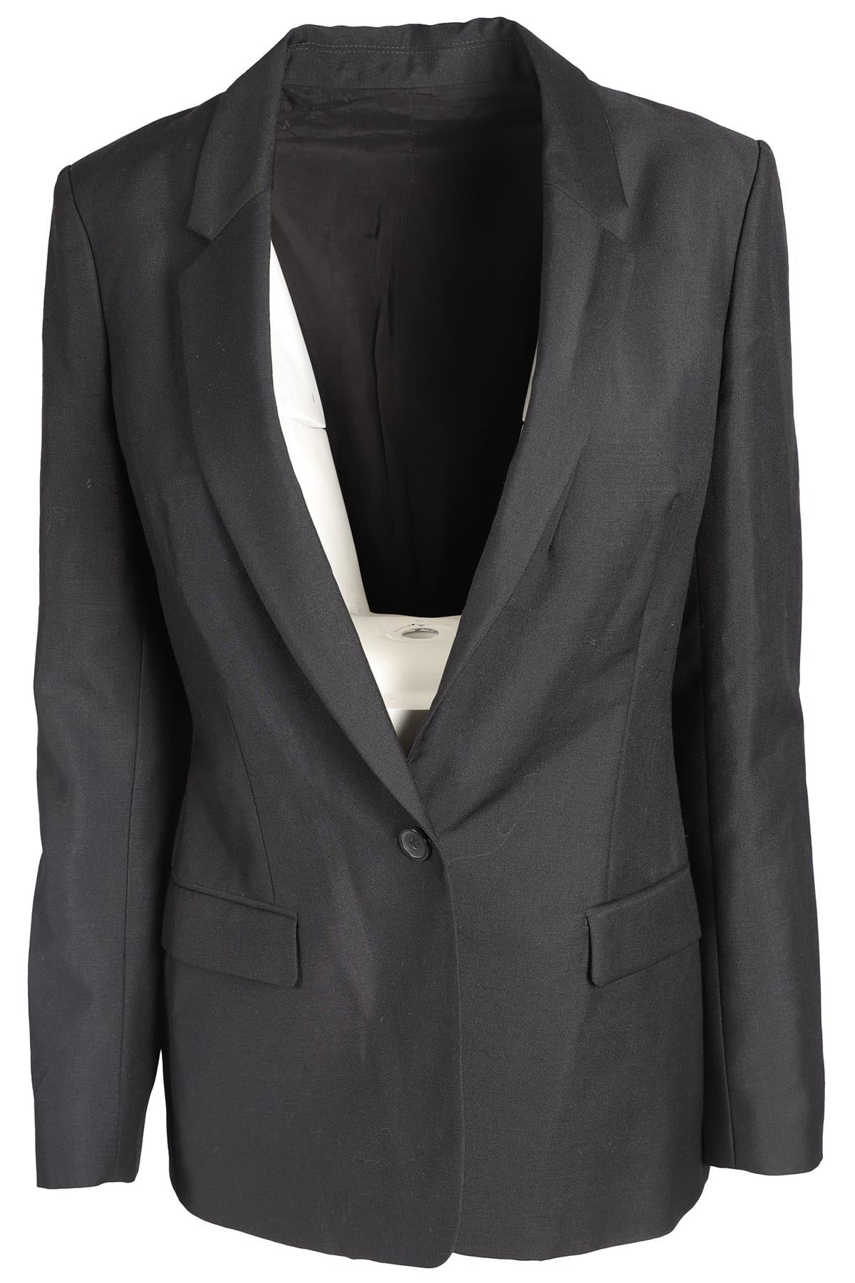 ACNE STUDIOS BLACK WOOL BLAZER EU 38 UK 10