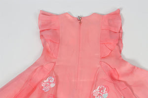 CHRISTIAN DIOR PINK KIDS GIRLS SILK DRESS 4 YEARS