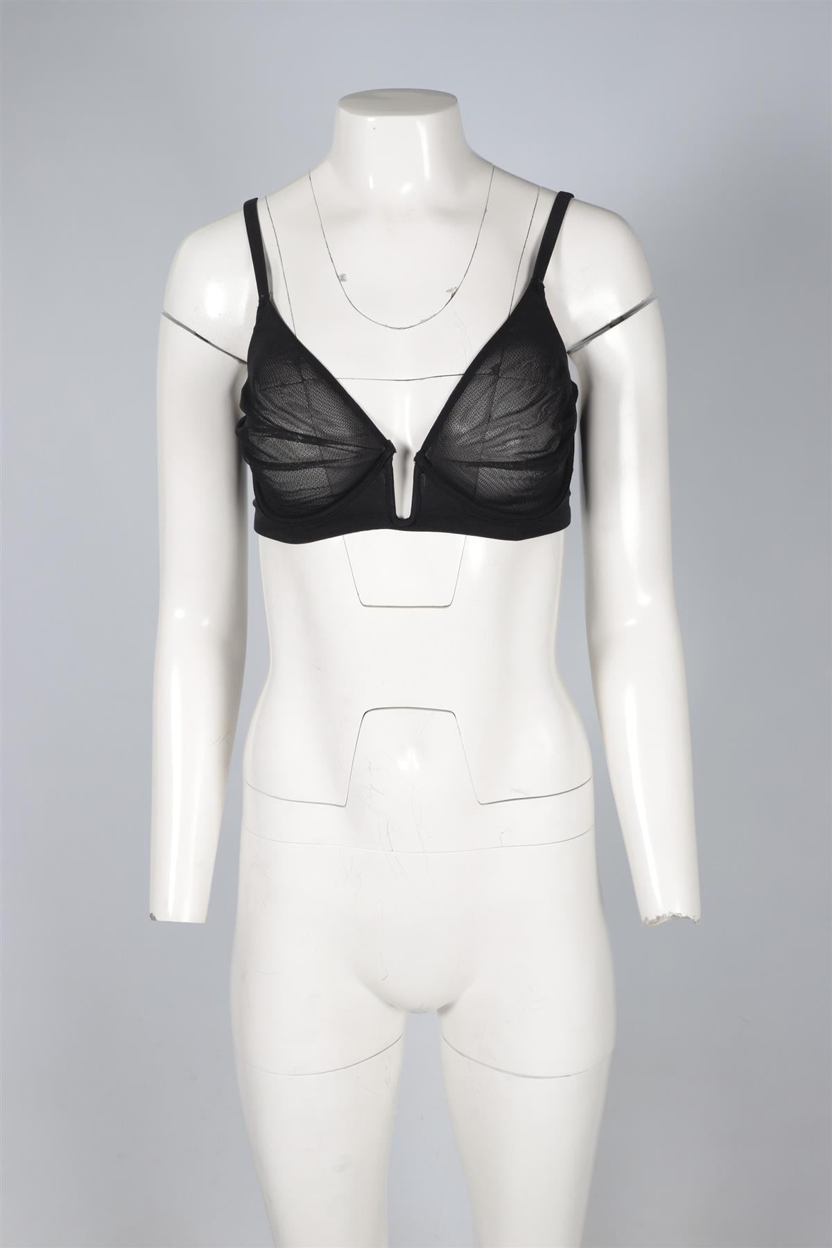 SKIMS BLACK MESH BRA 34DD