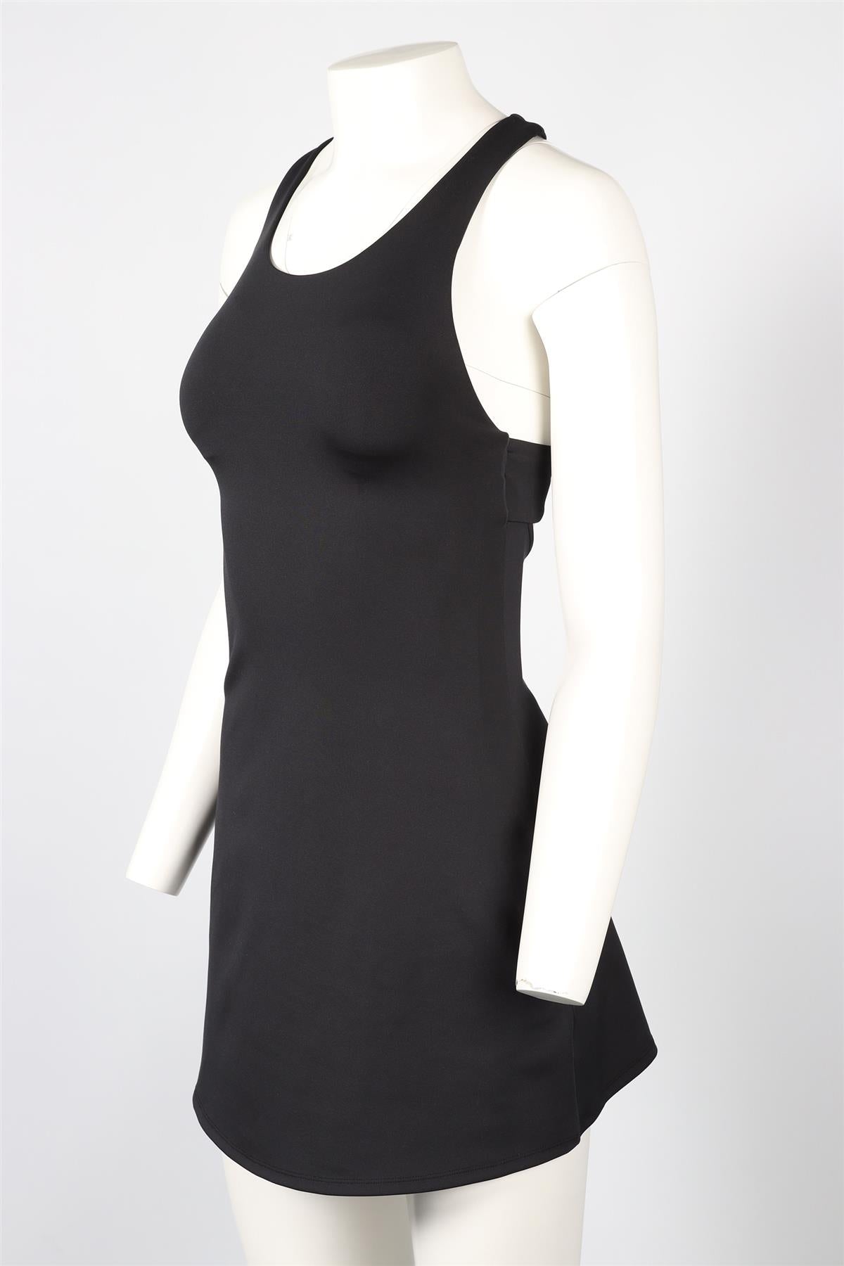 ALO YOGA BLACK JERSEY MINI DRESS XSMALL