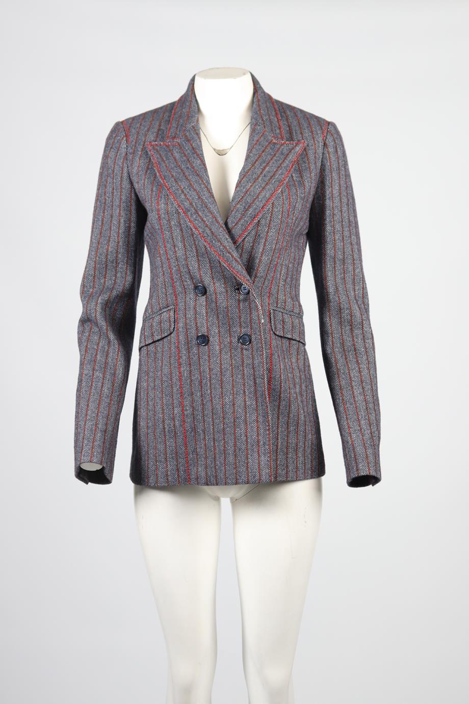 GABRIELA HEARST WOOL AND CASHMERE BLEND BLAZER IT 38 UK 6