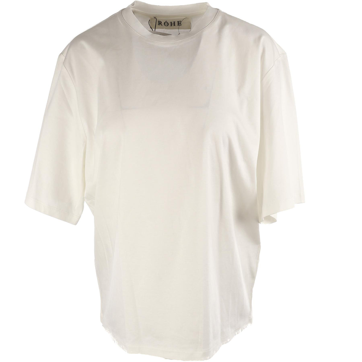 RÓHE WHITE COTTON T-SHIRT FR 38 UK 10