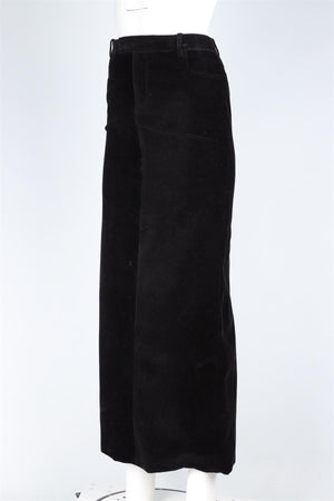 SAINT LAURENT BLACK VELVET MAXI SKIRT FR 36 UK 8