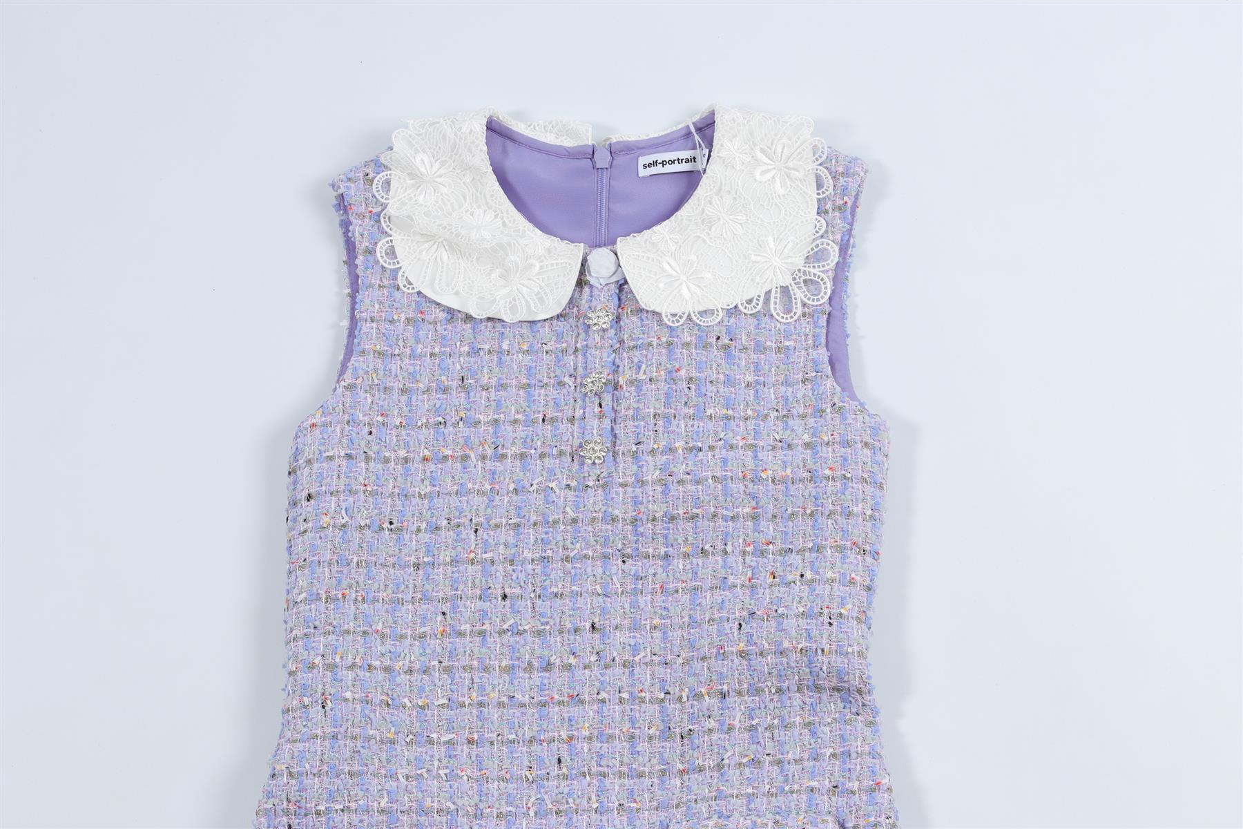 SELF-PORTRAIT PURPLE KIDS GIRLS DRESS 10-12 YEARS