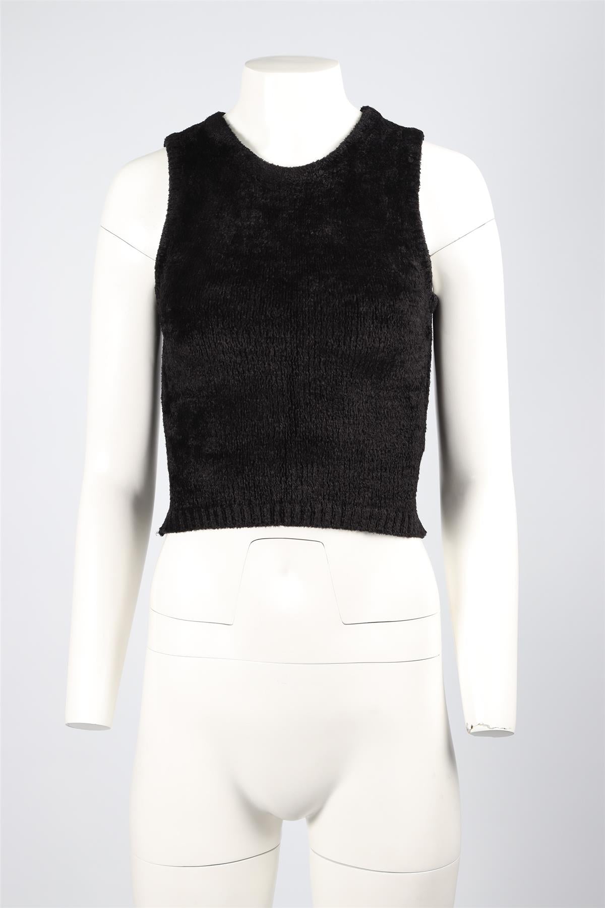 FORTE FORTE BLACK CHENILLE TOP US 2