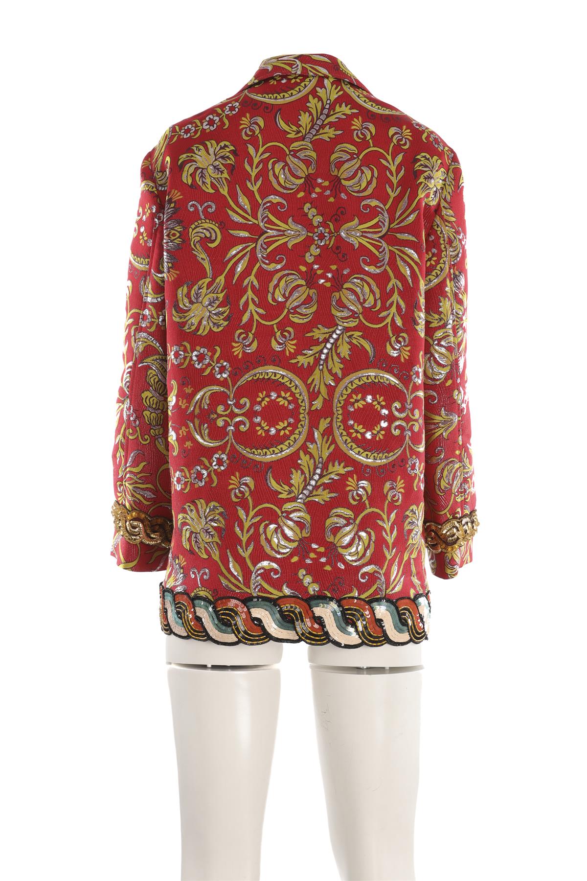 GUCCI RED SILK JACKET IT 38 UK 6