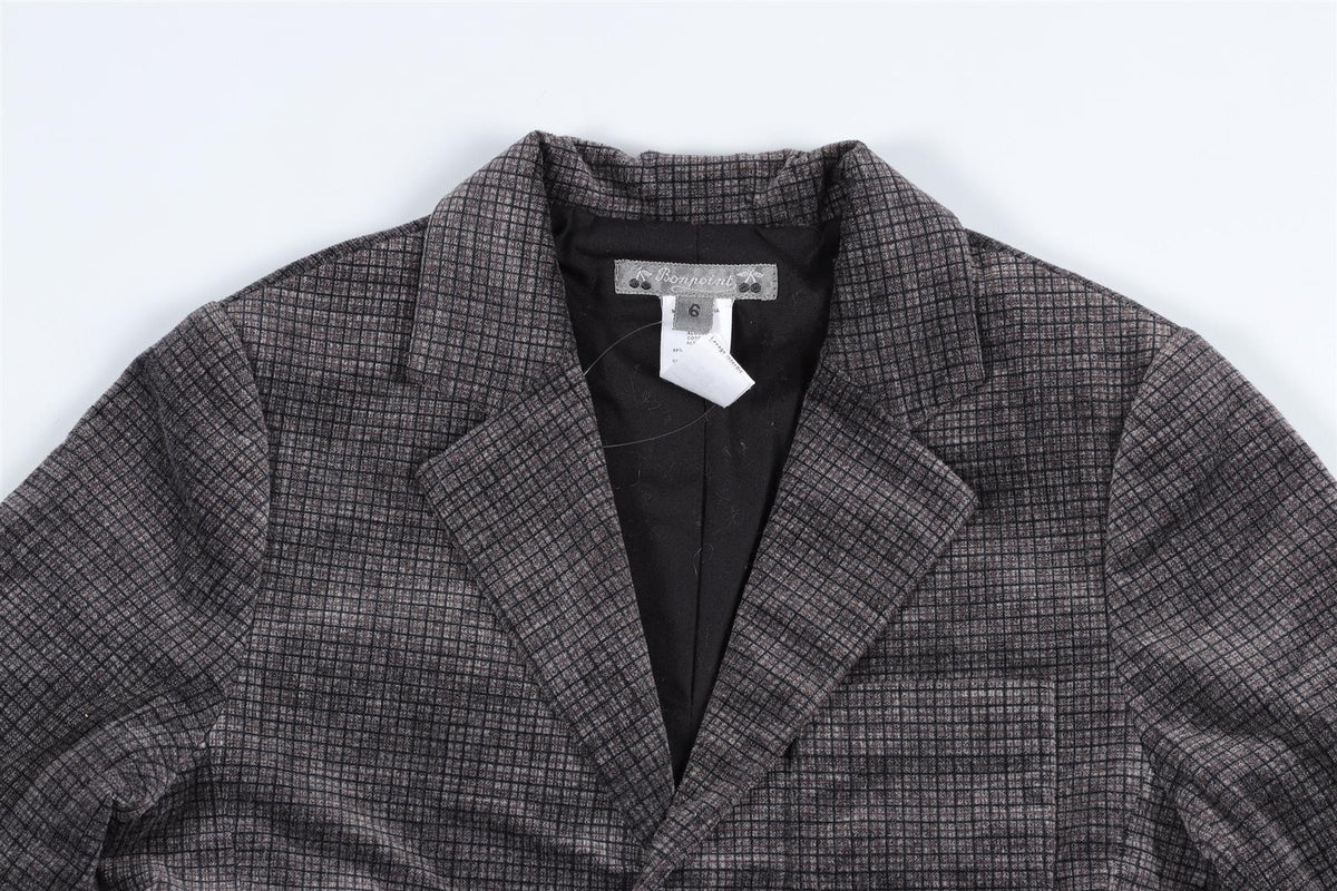 BONPOINT GREY KIDS BOY BLAZER 6 YEARS